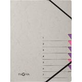 PAGNA ordnungsmappe "Easy Grey", A4, 7 Fcher, grau / lila