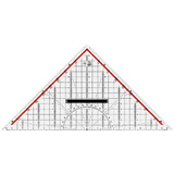 M+R Geometriedreieck, Acrylglas, Hypotenuse: 320mm, glasklar