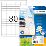 HERMA universal-etiketten Recycling, 35,6 x 16 mm, 20 Blatt