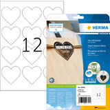 HERMA Herz-Etiketten, Durchmesser: 60 mm, weiß