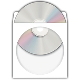 HERMA CD-/DVD-Papiertaschen, mit Fenster, wei