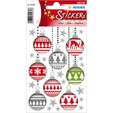 HERMA weihnachts-sticker DECOR "Christbaumkugeln"