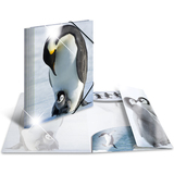 HERMA eckspannermappe "Pinguine", pp Glossy, din A4