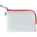 HERMA Reißverschlusstasche "Mesh Bags", din A5, rot