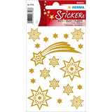 HERMA weihnachts-sticker MAGIC "Sterne & Schweif", glittery