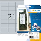 HERMA folien-etiketten SPECIAL, 63,5 x 38,1 mm, silber