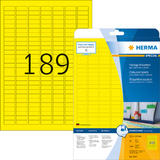 HERMA universal-etiketten SPECIAL, 25,4 x 10 mm, gelb
