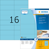 HERMA superprint Etiketten, 105 x 37 mm, ohne Rand, blau