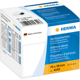 HERMA Adress-Etiketten, 70 x 38 mm, endlos, wei