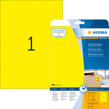 HERMA universal-etiketten SPECIAL, 210 x 297 mm, gelb