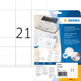 HERMA Adress-Etiketten, 70 x 42 mm, ecken spitz, weiß