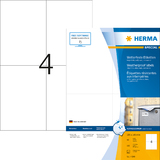 HERMA inkjet Folien-Etiketten, 105 x 148 mm, weiß
