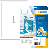 HERMA DVD-Einleger, für DVD-Hüllen, 183,0 x 273,0 mm, weiß