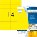 HERMA universal-etiketten SPECIAL, 105 x 42,3 mm, gelb