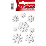 HERMA weihnachts-sticker MAGIC filz "Eiskristalle", wei