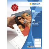 HERMA fotophan Sichthüllen din A4, für fotos 9 x 13 cm, quer