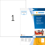 HERMA Hochglnzende Inkjet-Etiketten, 210 x 297 mm, wei
