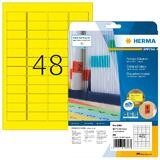 HERMA universal-etiketten SPECIAL, 45,7 x 21,2 mm, gelb