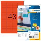 HERMA universal-etiketten SPECIAL, 45,7 x 21,2 mm, rot