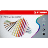 STABILO aquarell-buntstift aquacolor, 36er Metall-Etui