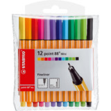 STABILO fineliner point 88 Mini, 12er Kunststoff-Etui