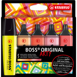 STABILO textmarker BOSS ORIGINAL, 5er karton-etui ARTY