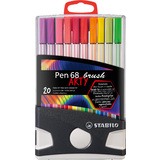 STABILO pinselstift Pen 68 brush ARTY, 20er ColorParade
