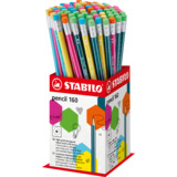 STABILO bleistift Pencil 160 mit Radierer, 72er Display