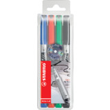 STABILO permanent-marker Write-4-all, F, 4er Kunststoff-Etui