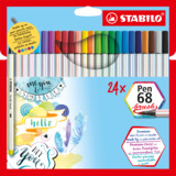 STABILO pinselstift Pen 68 brush, 24er Karton-Etui