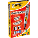 BIC permanent-marker 2000 Ecolutions, Rundspitze, 4er Etui