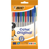 BIC kugelschreiber Cristal Original, sortiert, 10er Beutel
