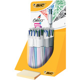 BIC druckkugelschreiber 4 colours Shine, 20er Display