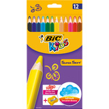 BIC kids Dreikant-Buntstifte SuperSoft, 12er Kartonetui