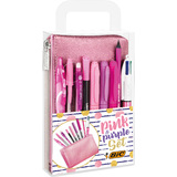 BIC schreibset "PINK & PURPLE" mit Schlamper-Etui, 10-teilig