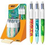 BIC druckkugelschreiber 4 colours Velours, 30er Display