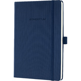 sigel notizbuch Conceptum, din A5, kariert, blau