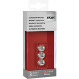 sigel neodym-kugelmagnet "Strong" C5, 3er Set