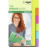 sigel haftmarker Tab marker Notes, aus Papier, 42 Blatt