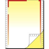 sigel computer-briefbogen endlos, farbverlauf rot/gelb