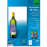 sigel inkjet Flaschen-Etiketten, 80 x 120 mm, 85 g/qm
