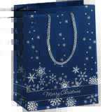 sigel Weihnachts-Geschenktte "Silver Snowflakes", klein