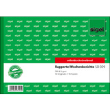 sigel formularbuch "Rapport/Wochenbericht", a5 quer, SD