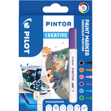 PILOT pigmentmarker PINTOR, fein, 6er set "CREATIVE"