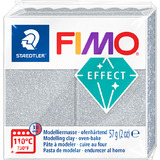 FIMO effect Modelliermasse, ofenhrtend, silber-glitter, 57g