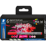 STAEDTLER fasermaler pigment brush pen "Reds & Pinks"