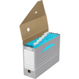 ELBA tric Archiv-Schachtel, breite 110 mm, für A4, grau/weiß