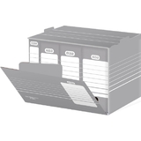 ELBA archiv-container tric, für a4 und A3, grau/weiß