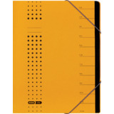 ELBA chic-Ordnungsmappe, a4 gelb, Fächer 1-12, Karton
