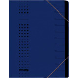 ELBA chic-Ordnungsmappe, a4 dunkelblau, Fächer 1-12, Karton